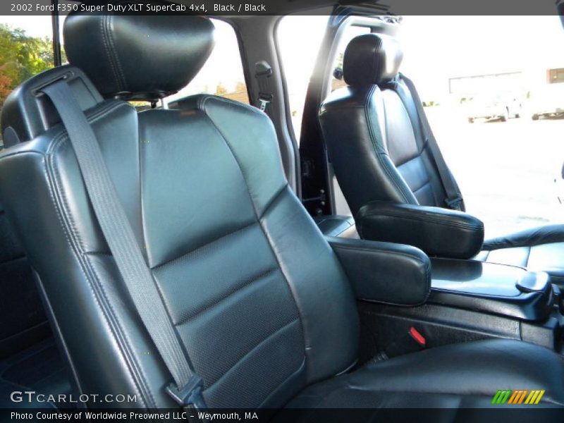 Black / Black 2002 Ford F350 Super Duty XLT SuperCab 4x4