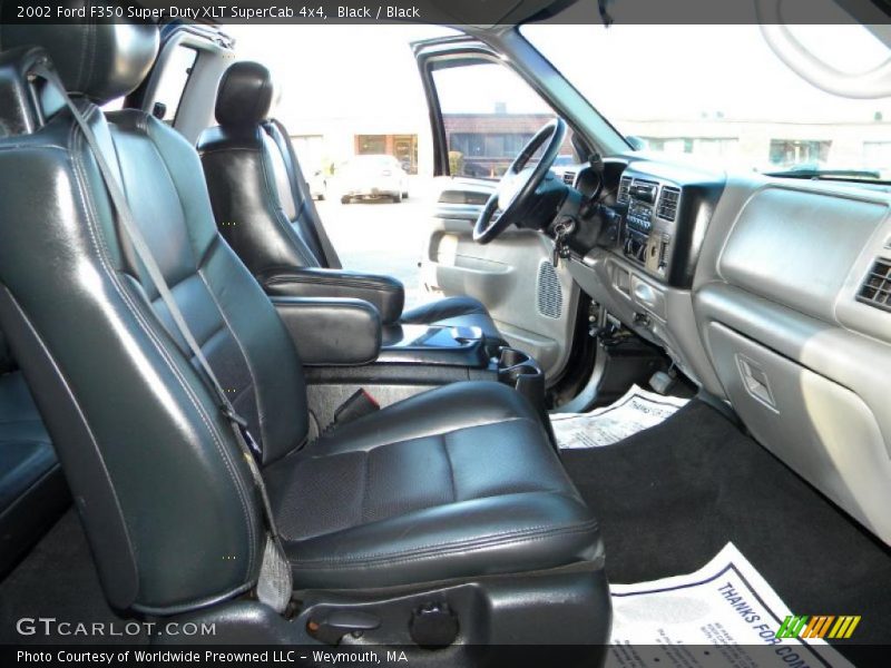 Black / Black 2002 Ford F350 Super Duty XLT SuperCab 4x4