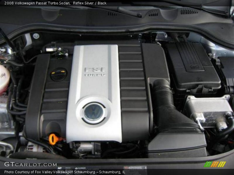 Reflex Silver / Black 2008 Volkswagen Passat Turbo Sedan