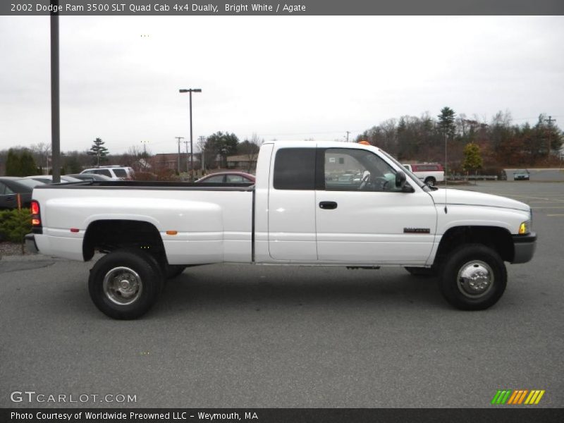 Bright White / Agate 2002 Dodge Ram 3500 SLT Quad Cab 4x4 Dually