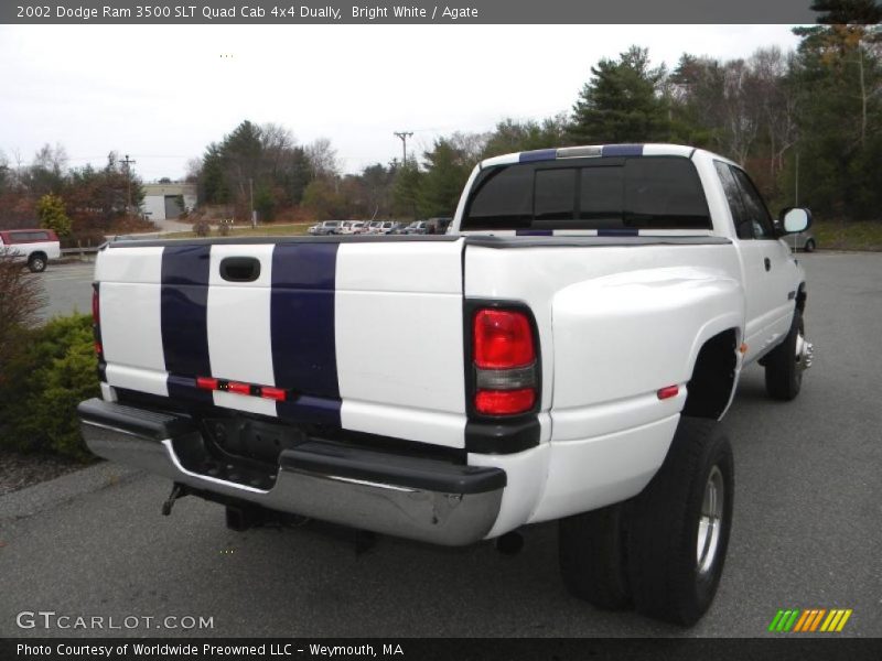 Bright White / Agate 2002 Dodge Ram 3500 SLT Quad Cab 4x4 Dually