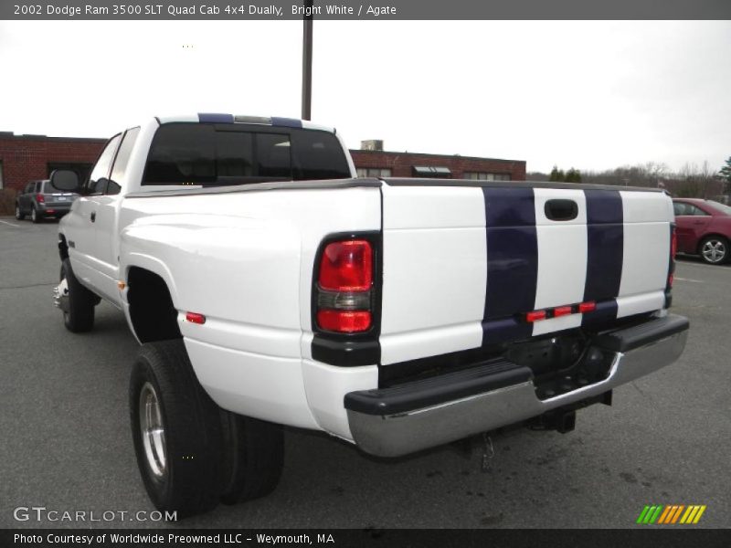 Bright White / Agate 2002 Dodge Ram 3500 SLT Quad Cab 4x4 Dually