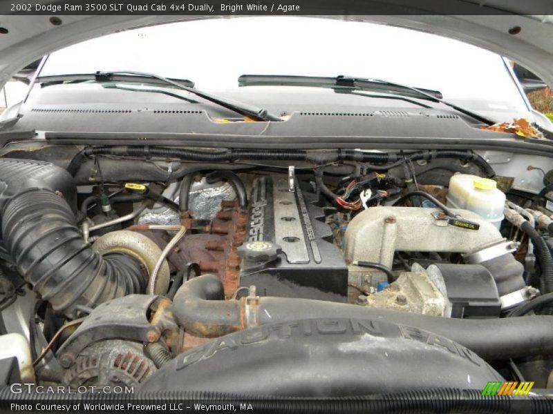  2002 Ram 3500 SLT Quad Cab 4x4 Dually Engine - 5.9 Liter Cummins OHV 24-Valve Turbo-Diesel Inline 6 Cylinder