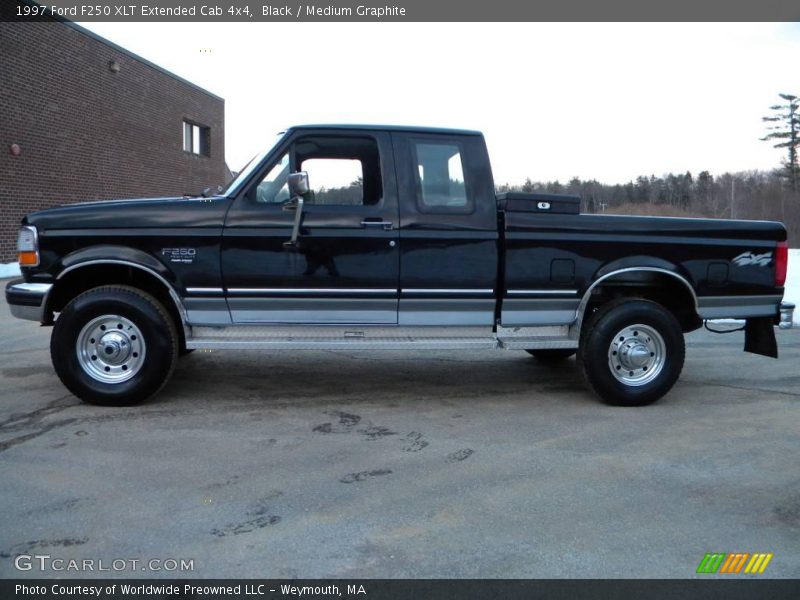 Black / Medium Graphite 1997 Ford F250 XLT Extended Cab 4x4