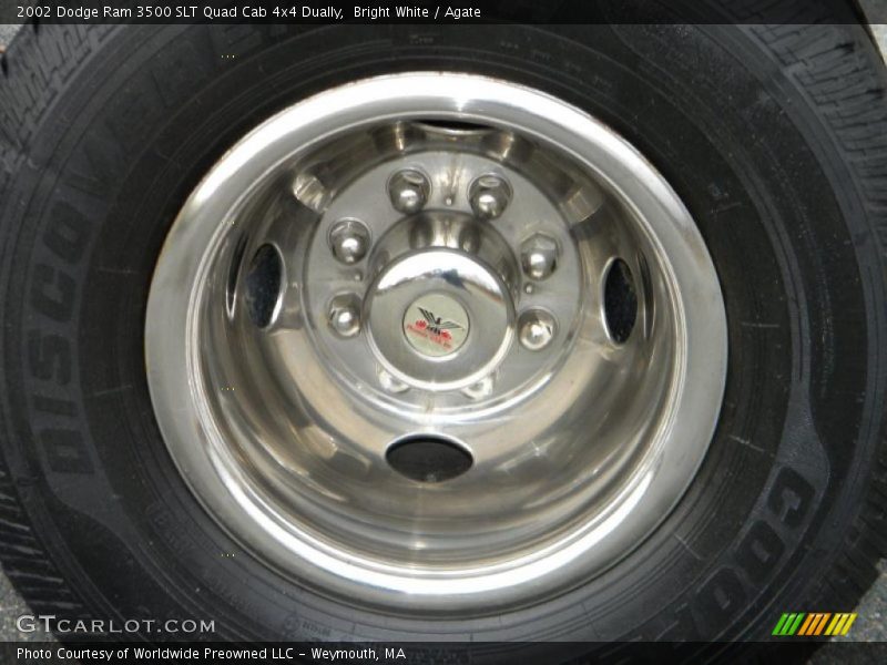 Bright White / Agate 2002 Dodge Ram 3500 SLT Quad Cab 4x4 Dually