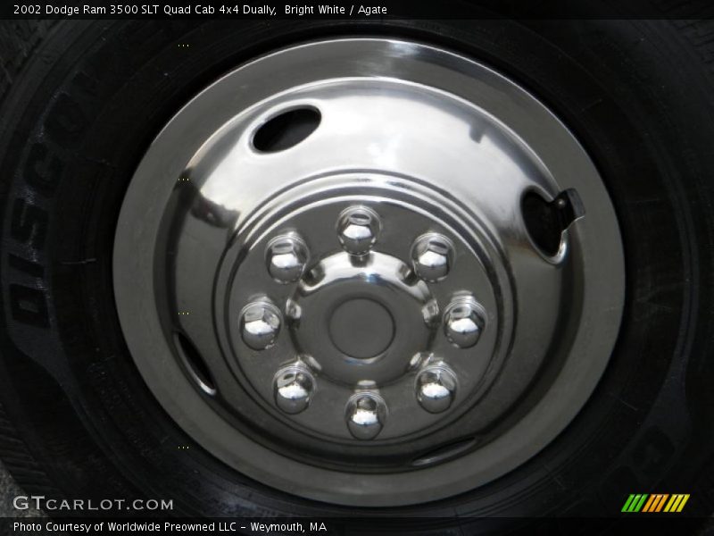 Bright White / Agate 2002 Dodge Ram 3500 SLT Quad Cab 4x4 Dually