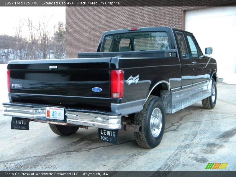 Black / Medium Graphite 1997 Ford F250 XLT Extended Cab 4x4