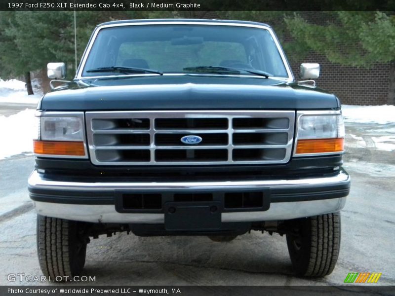 Black / Medium Graphite 1997 Ford F250 XLT Extended Cab 4x4