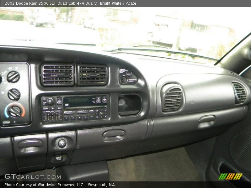 Bright White / Agate 2002 Dodge Ram 3500 SLT Quad Cab 4x4 Dually