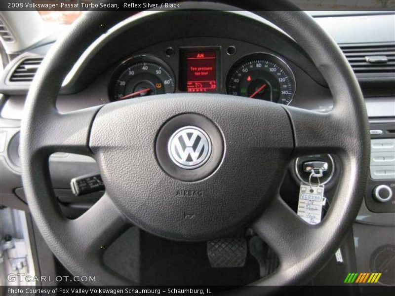 Reflex Silver / Black 2008 Volkswagen Passat Turbo Sedan