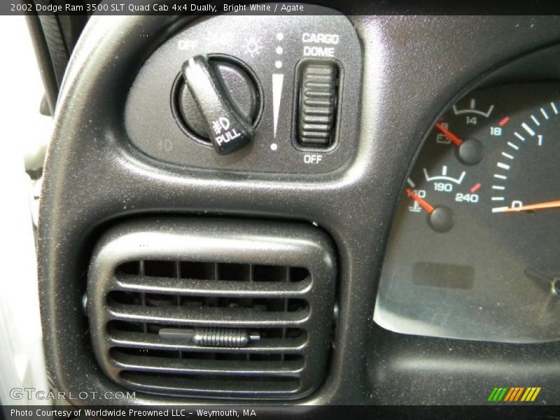 Bright White / Agate 2002 Dodge Ram 3500 SLT Quad Cab 4x4 Dually