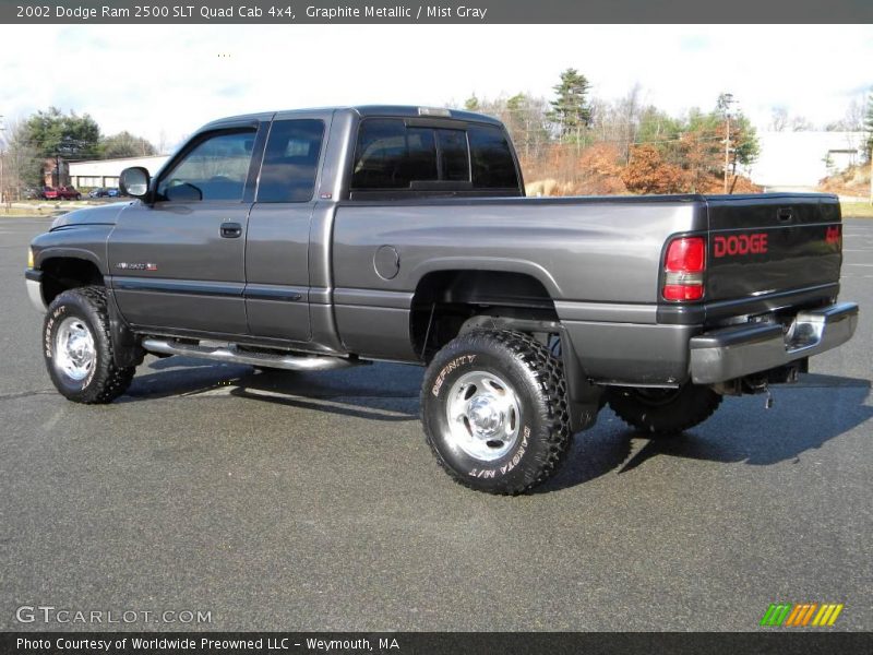 Graphite Metallic / Mist Gray 2002 Dodge Ram 2500 SLT Quad Cab 4x4