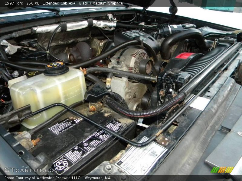  1997 F250 XLT Extended Cab 4x4 Engine - 7.3 Liter OHV 16-Valve Turbo-Diesel V8