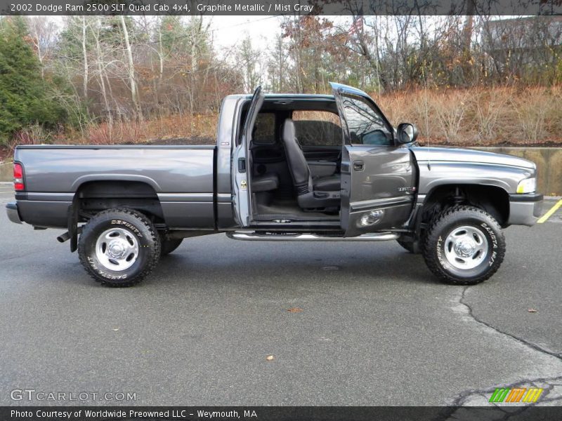 Graphite Metallic / Mist Gray 2002 Dodge Ram 2500 SLT Quad Cab 4x4