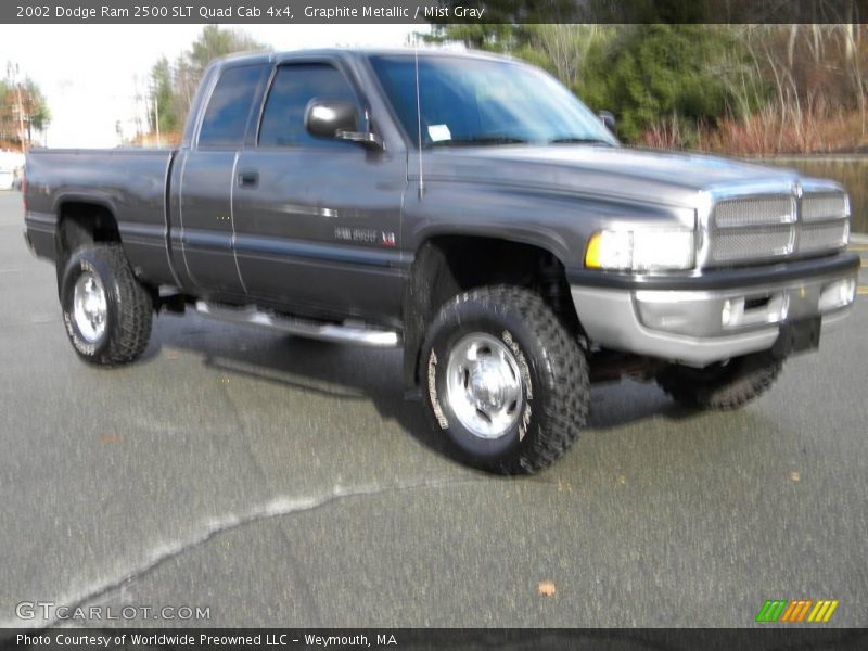 Graphite Metallic / Mist Gray 2002 Dodge Ram 2500 SLT Quad Cab 4x4