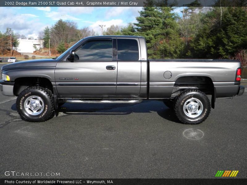 Graphite Metallic / Mist Gray 2002 Dodge Ram 2500 SLT Quad Cab 4x4