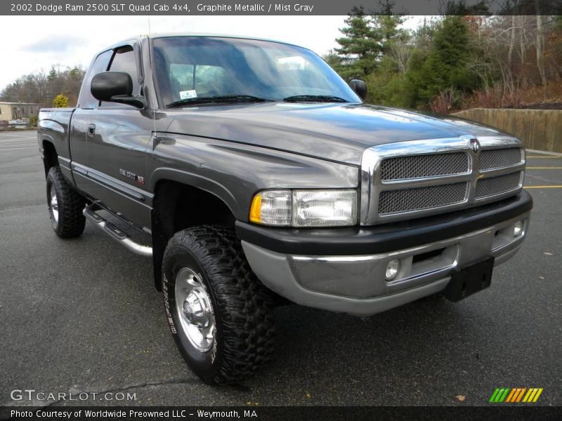 Graphite Metallic / Mist Gray 2002 Dodge Ram 2500 SLT Quad Cab 4x4