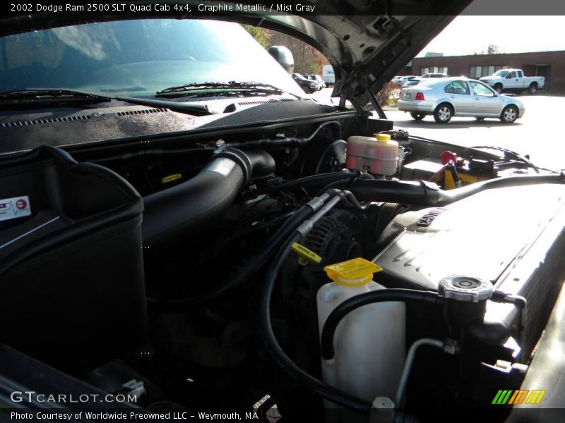 Graphite Metallic / Mist Gray 2002 Dodge Ram 2500 SLT Quad Cab 4x4