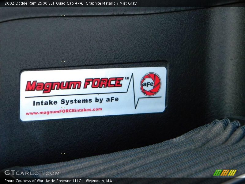 Graphite Metallic / Mist Gray 2002 Dodge Ram 2500 SLT Quad Cab 4x4