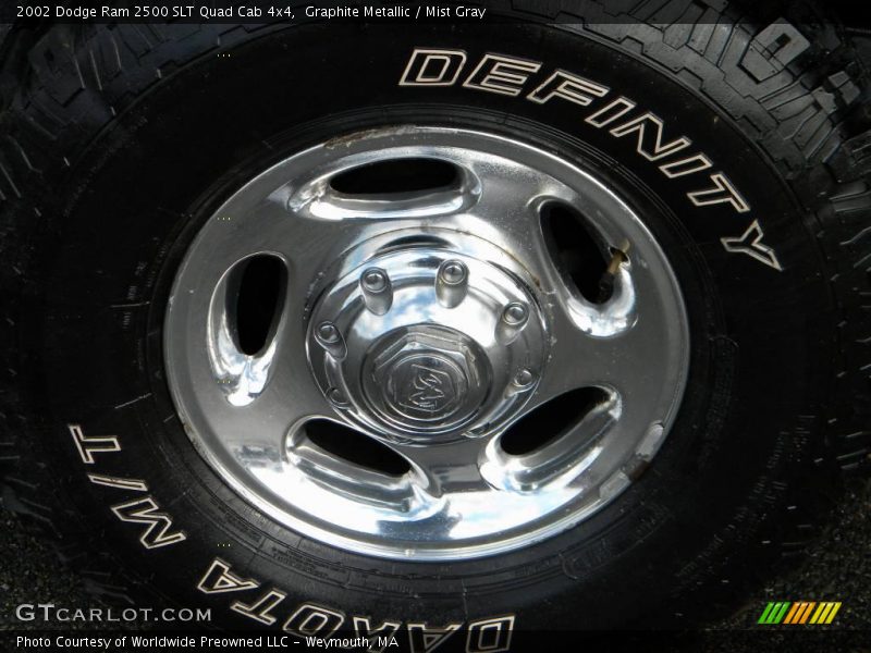 Graphite Metallic / Mist Gray 2002 Dodge Ram 2500 SLT Quad Cab 4x4