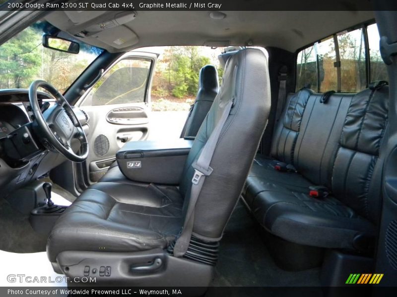 Graphite Metallic / Mist Gray 2002 Dodge Ram 2500 SLT Quad Cab 4x4