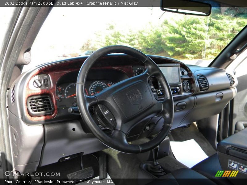 Graphite Metallic / Mist Gray 2002 Dodge Ram 2500 SLT Quad Cab 4x4