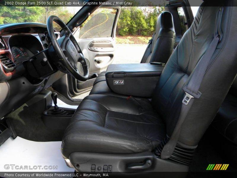 Graphite Metallic / Mist Gray 2002 Dodge Ram 2500 SLT Quad Cab 4x4
