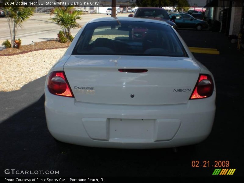 Stone White / Dark Slate Gray 2004 Dodge Neon SE