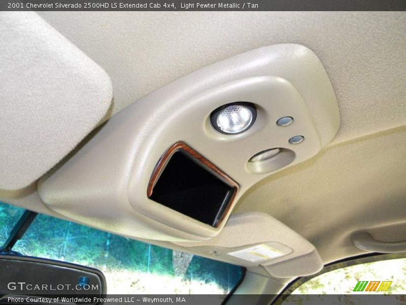 Light Pewter Metallic / Tan 2001 Chevrolet Silverado 2500HD LS Extended Cab 4x4
