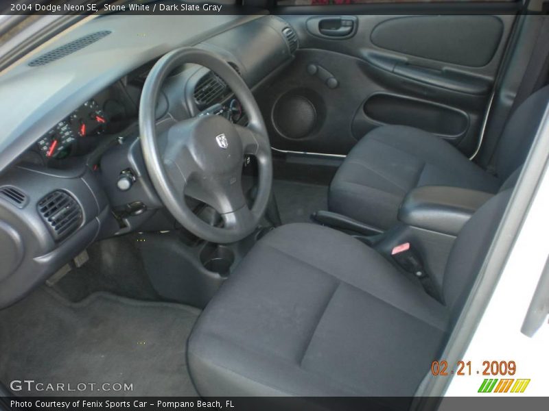 Stone White / Dark Slate Gray 2004 Dodge Neon SE