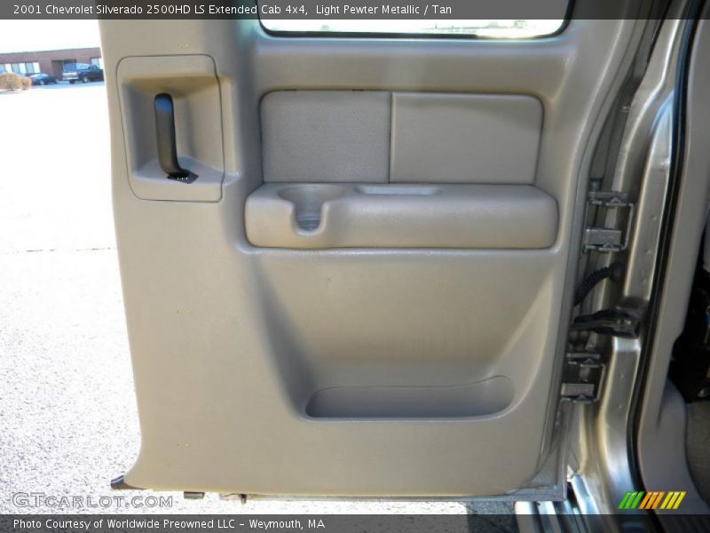 Light Pewter Metallic / Tan 2001 Chevrolet Silverado 2500HD LS Extended Cab 4x4