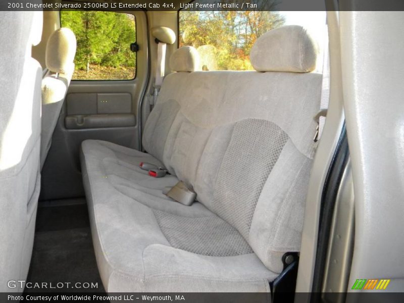Light Pewter Metallic / Tan 2001 Chevrolet Silverado 2500HD LS Extended Cab 4x4