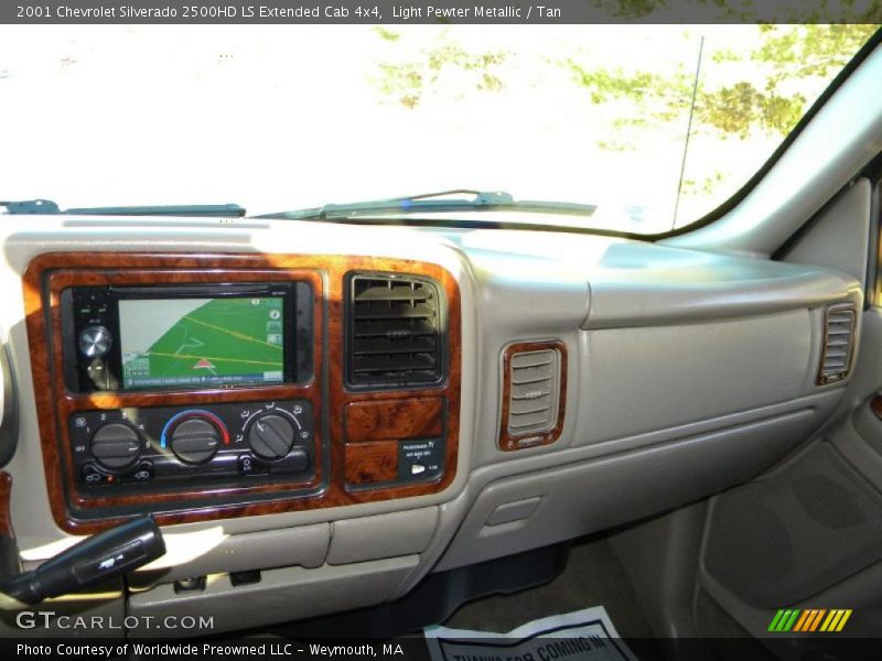 Light Pewter Metallic / Tan 2001 Chevrolet Silverado 2500HD LS Extended Cab 4x4