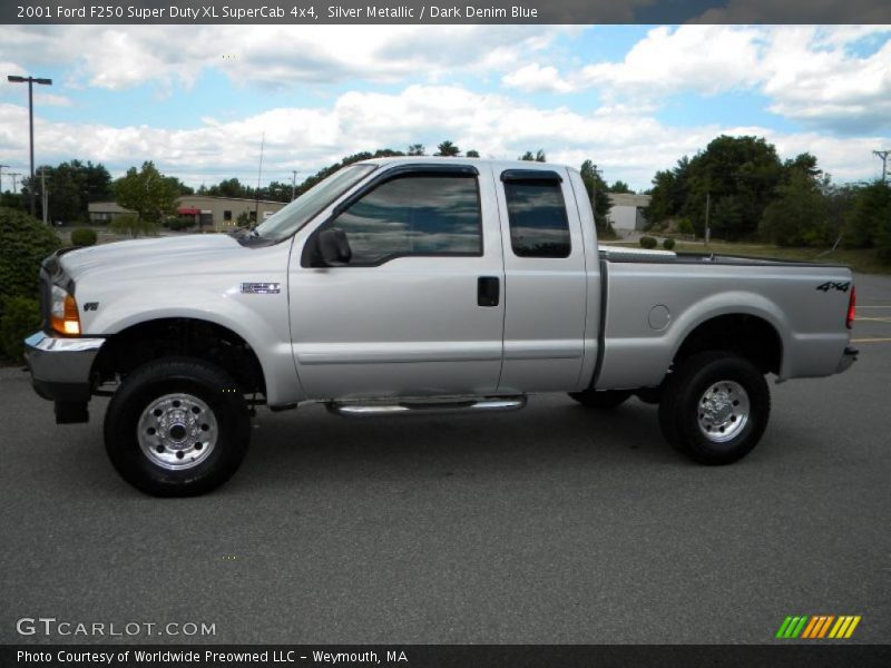  2001 F250 Super Duty XL SuperCab 4x4 Silver Metallic