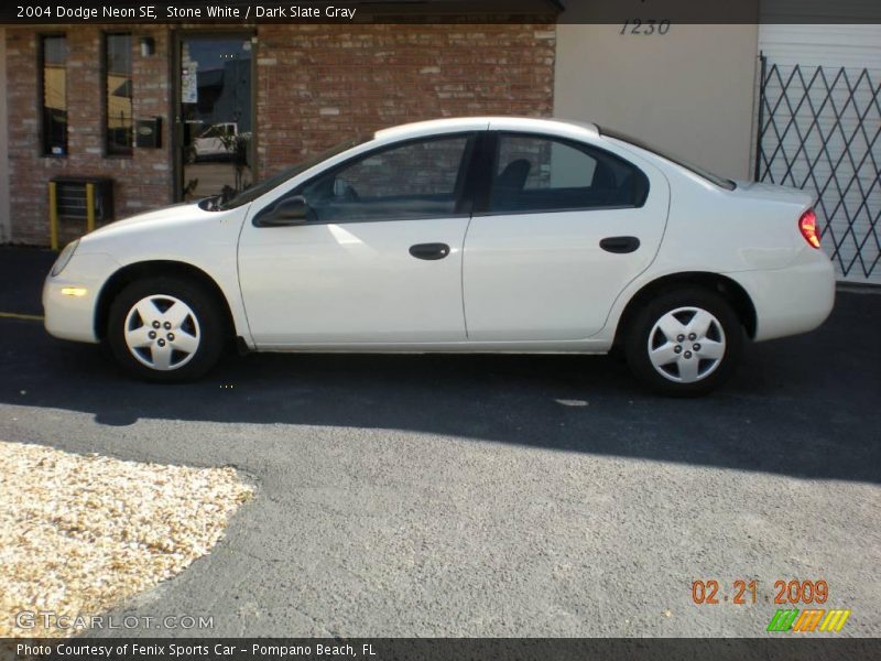Stone White / Dark Slate Gray 2004 Dodge Neon SE