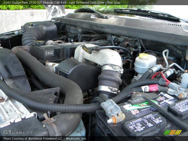  2000 Ram 2500 SLT Regular Cab 4x4 Engine - 5.9 Liter Cummins OHV 24-Valve Turbo-Diesel Inline 6 Cylinder