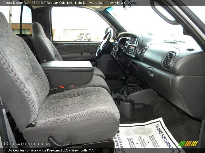  2000 Ram 2500 SLT Regular Cab 4x4 Mist Gray Interior
