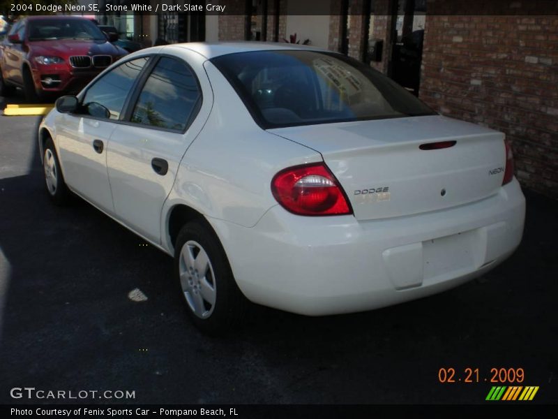 Stone White / Dark Slate Gray 2004 Dodge Neon SE