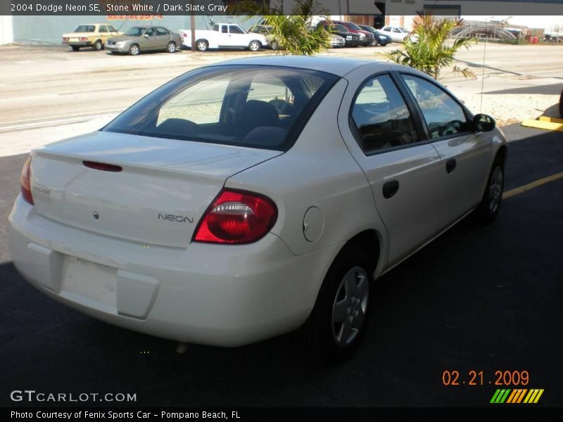 Stone White / Dark Slate Gray 2004 Dodge Neon SE