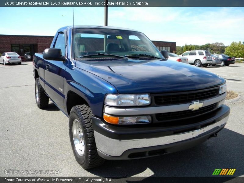 Indigo Blue Metallic / Graphite 2000 Chevrolet Silverado 1500 Regular Cab 4x4