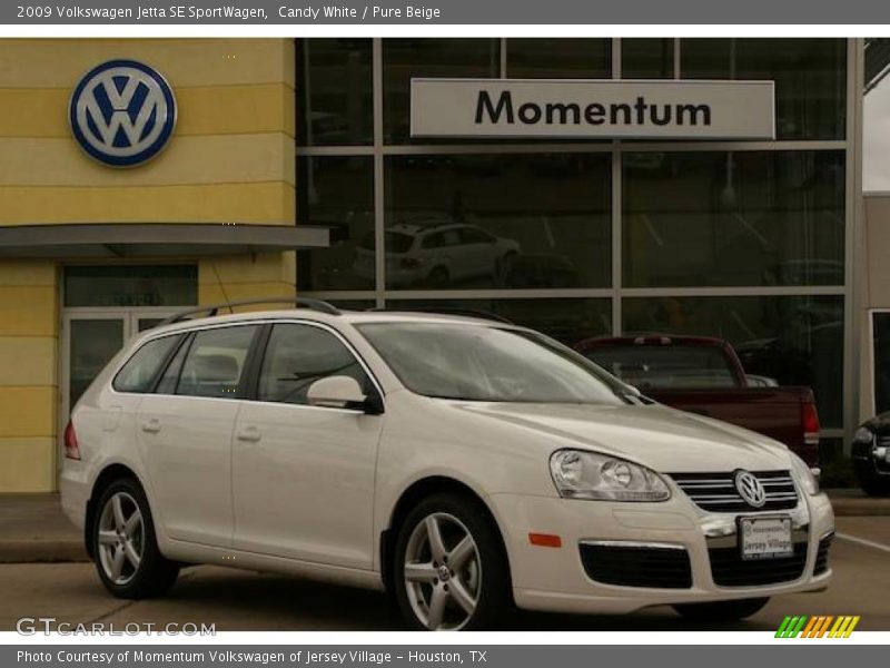 Candy White / Pure Beige 2009 Volkswagen Jetta SE SportWagen