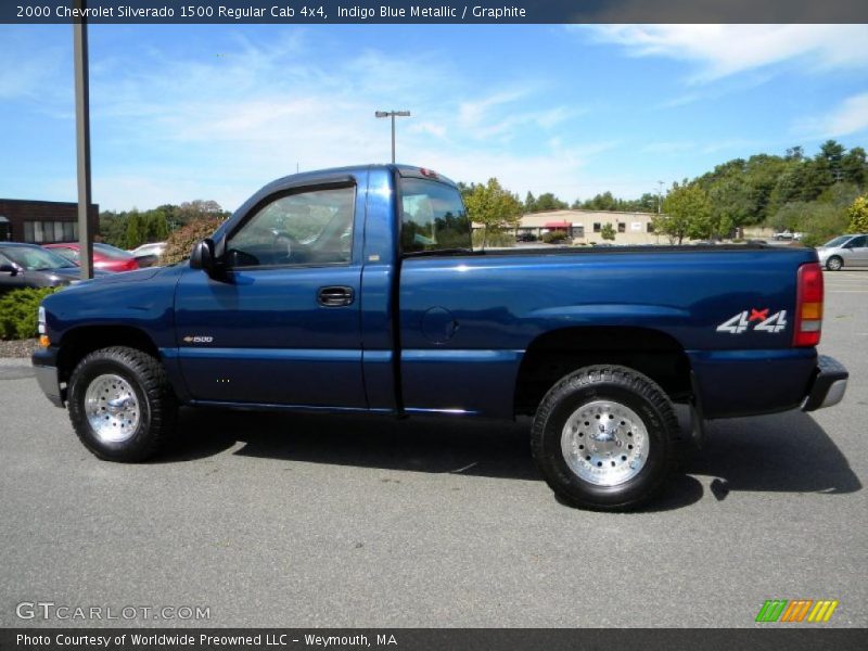 Indigo Blue Metallic / Graphite 2000 Chevrolet Silverado 1500 Regular Cab 4x4
