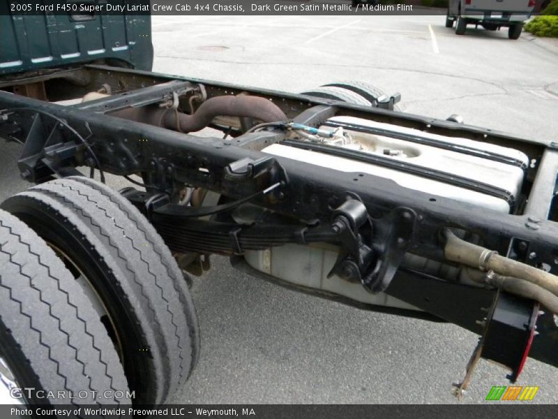 Dark Green Satin Metallic / Medium Flint 2005 Ford F450 Super Duty Lariat Crew Cab 4x4 Chassis