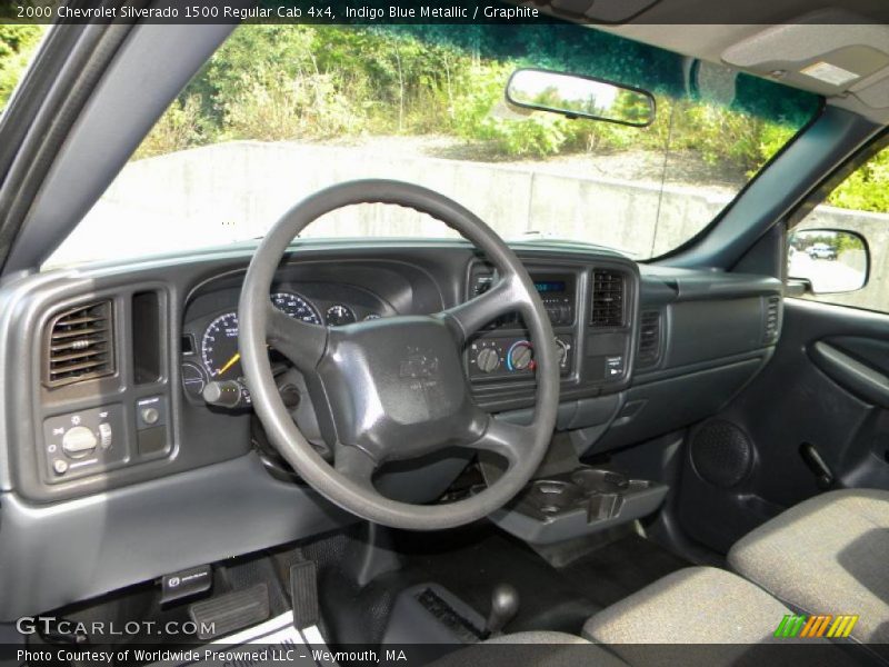Indigo Blue Metallic / Graphite 2000 Chevrolet Silverado 1500 Regular Cab 4x4