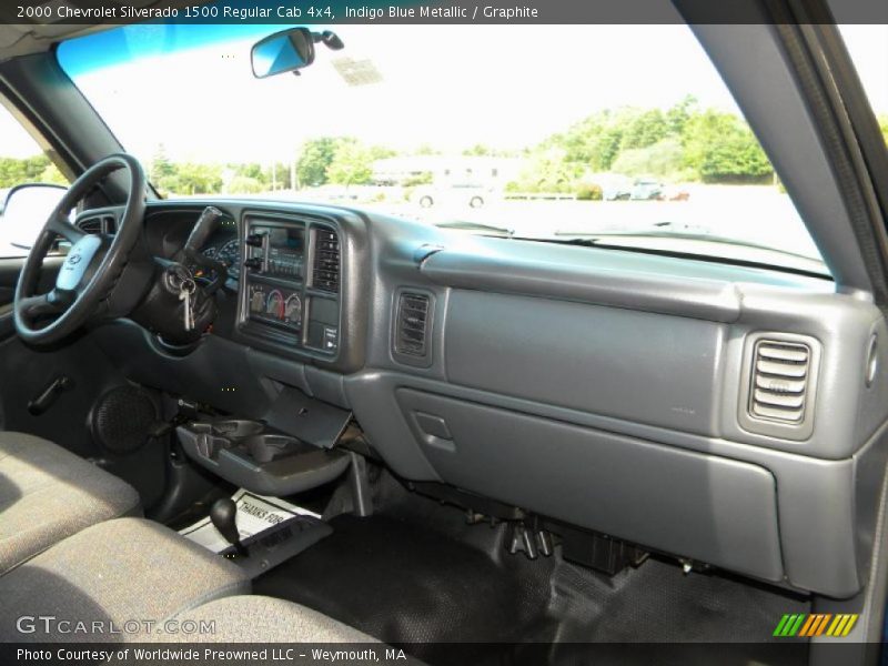 Indigo Blue Metallic / Graphite 2000 Chevrolet Silverado 1500 Regular Cab 4x4