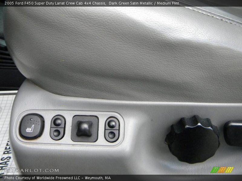 Dark Green Satin Metallic / Medium Flint 2005 Ford F450 Super Duty Lariat Crew Cab 4x4 Chassis
