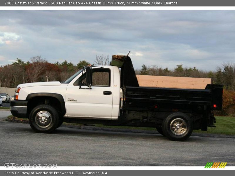Summit White / Dark Charcoal 2005 Chevrolet Silverado 3500 Regular Cab 4x4 Chassis Dump Truck