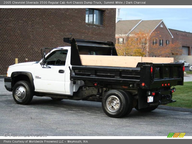 Summit White / Dark Charcoal 2005 Chevrolet Silverado 3500 Regular Cab 4x4 Chassis Dump Truck
