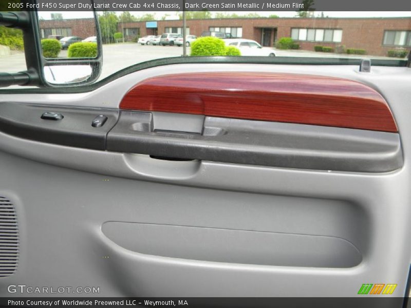 Dark Green Satin Metallic / Medium Flint 2005 Ford F450 Super Duty Lariat Crew Cab 4x4 Chassis