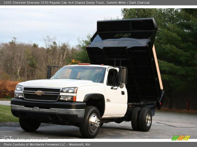 Summit White / Dark Charcoal 2005 Chevrolet Silverado 3500 Regular Cab 4x4 Chassis Dump Truck
